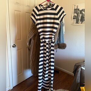Brooks brothers Striped Maxi Dress